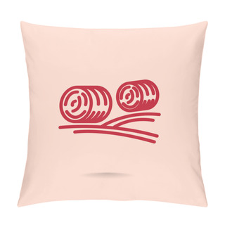 Personality  Harvest Straw Icon Pillow Covers