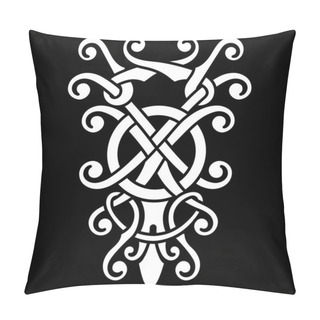 Personality  Viking Scandinavian Design. Celtic, Scandinavian Knot-work Illustration, Pillow Covers