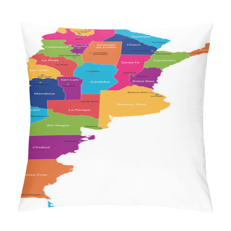 Personality  Argentina map pillow covers