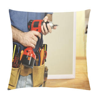 Personality  Handyman Ready For Work Pillow Covers
