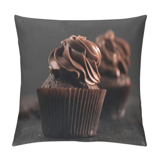 Personality  Sweet Chocolate Cupcakes Pillow Covers