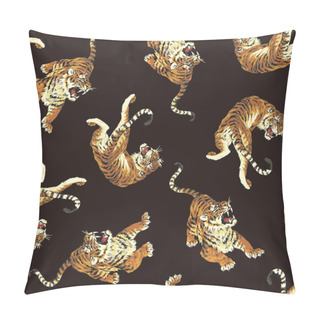 Personality  Pattern Of Tiger Pillow Covers