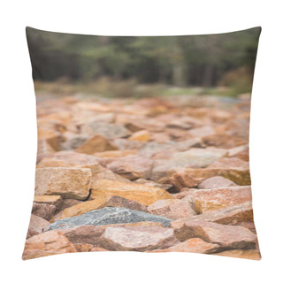 Personality  Red Granite Rocks Pillow Covers