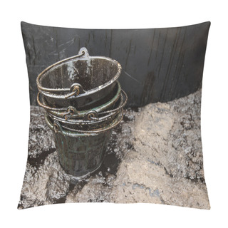 Personality  Crude Oil On Oil Spill Accident On Ao Prao Beach At Samet Island Pillow Covers