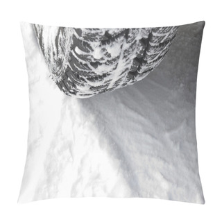 Personality  Tire Trace On Snow Pillow Covers