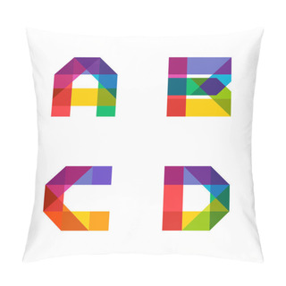 Personality  Beautiful Vivid Capital Latin Letters Pillow Covers