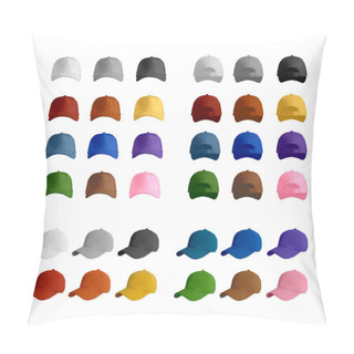 Personality  Baseball Cap Template Collection Pillow Covers