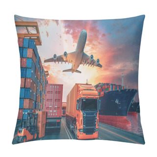 Personality  Transportation And Logistics. Pillow Covers