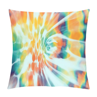 Personality  Tie Dye Pattern. Vibrant Fashion Dirty Painting. Bright Summer Colors Illustration. Trendy Digitally Drawn Print. Magic Artistic Kaleidoscope. Tie And Dye Beautiful Colorful Effect, Wide Texture. Pillow Covers
