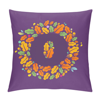 Personality  O Letter Logo In Circle Pillow Covers