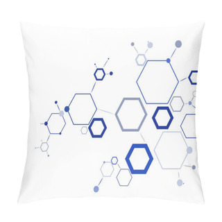 Personality  Structure Molecule And Communication. Pillow Covers