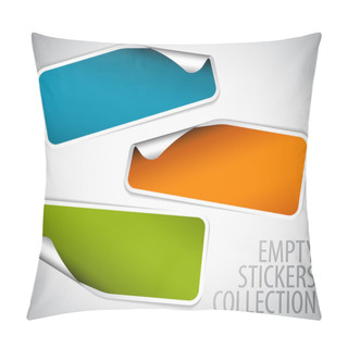 Personality  Set Of Blank Rectangle Stickers Pillow Covers