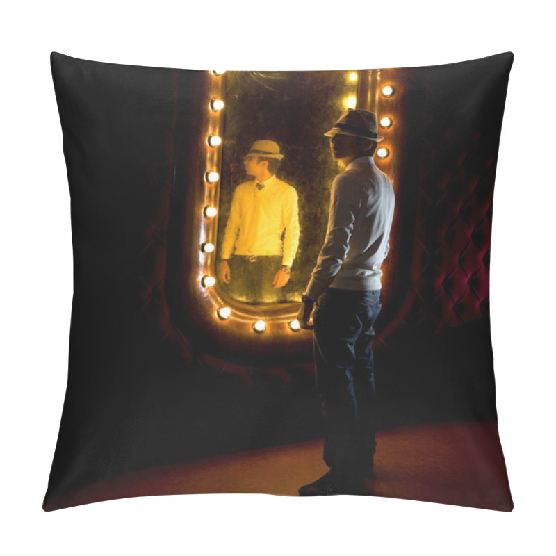 Personality  Silhouette Of Fashionable Man Pillow Covers