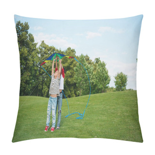 Personality  Children Playing With Kite Pillow Covers