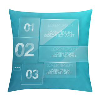 Personality  Background With Transparent Glass Plates. Pillow Covers