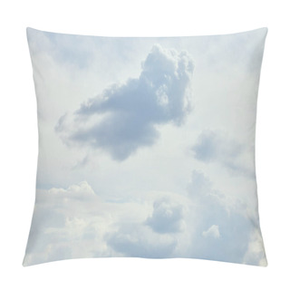 Personality  Peaceful Blue Sky With White Clouds And Copy Space Pillow Covers