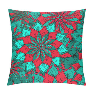 Personality  Flower Mandala Background Pillow Covers