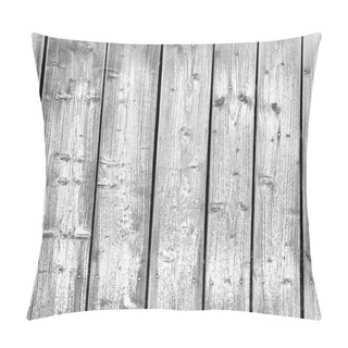 Personality  Black And White Planks Of Wood Background Texture Pillow Covers