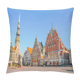 Personality  Town Hall Square In Riga, The Capital Of Latvia Pillow Covers