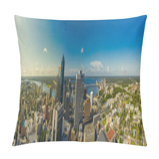 Personality  Aerial Panorama Downtown Jacksonville  Florida USA Pillow Covers