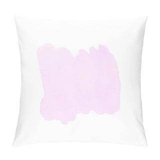 Personality  Vector Abstract Pastel Purple Watercolor Spot On White Pillow Covers