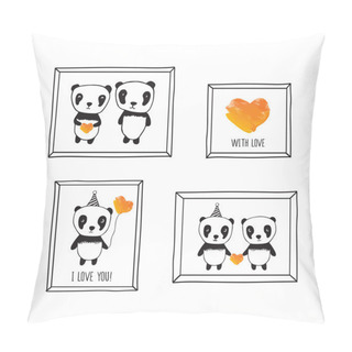 Personality  Set Of Greeting Cards Pillow Covers