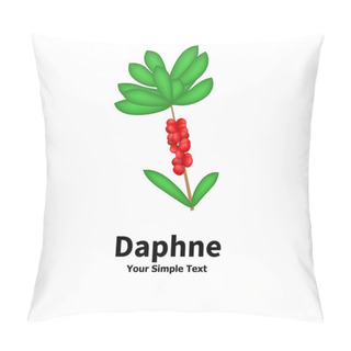 Personality  Plant With Poisonous Berries Daphne Pillow Covers