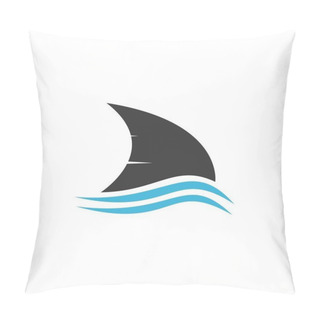 Personality  Shark Fin Illustration Pillow Covers