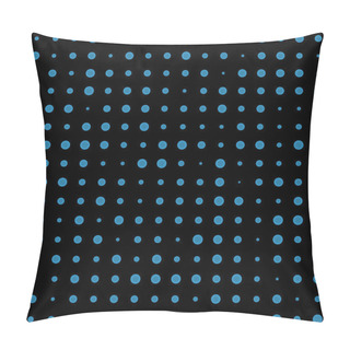 Personality  Blue Dots Seamless Pillow Covers