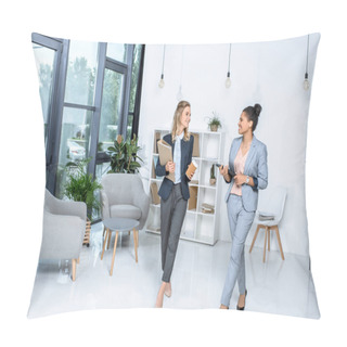 Personality  Multicultural Businesswomen In Office Pillow Covers
