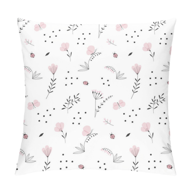 Personality  tender natural floral seamless pattern pillow covers