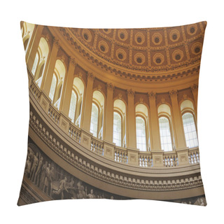 Personality  Interior Of The Washington Capitol Hill Dome Rotunda Pillow Covers