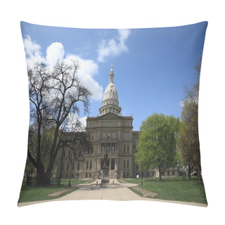 Personality  Michigan State Capitol Building Pillow Covers