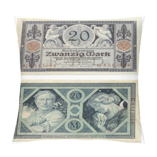 Personality  Old German Money Pillow Covers