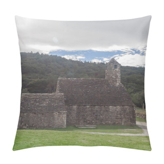 Personality Glendalough, Around Wicklow Mountains, Lakes And Woodlands, Celtic Cementery, Ireland, Ruins Of Celtic Crosses And Graves,  Glendalough Lakes, I1 Of July, 2017, Ireland Pillow Covers