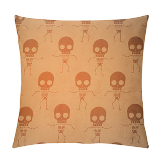 Personality  Vector Background With Skeletons. Pillow Covers