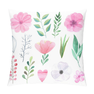 Personality  Watercolor Hand Painted Wildflowers Pillow Covers