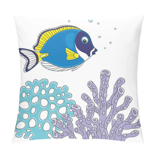 Personality  Blue Surgeon Fish Pillow Covers