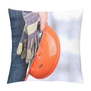Personality  Worker In A Construction Site Pillow Covers
