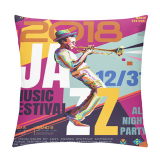 Personality  Jazz All Night Poster Pillow Covers