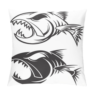Personality  Fish Skeleton Pillow Covers