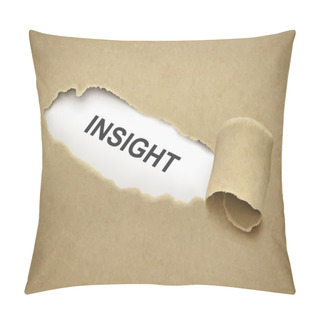 Personality  Paper Torn To Reveal Word Insight Pillow Covers