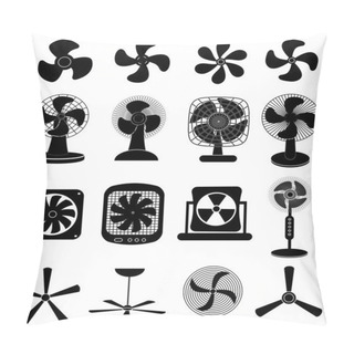 Personality  Fans Icons Set Pillow Covers