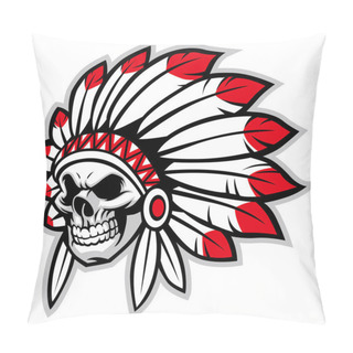 Personality  Indian Skull Chief Mascot Pillow Covers