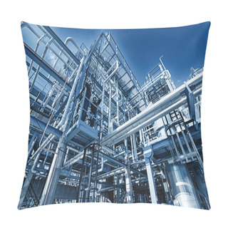 Personality  Oil And Gas Refinery, Illuminated Effect Pillow Covers