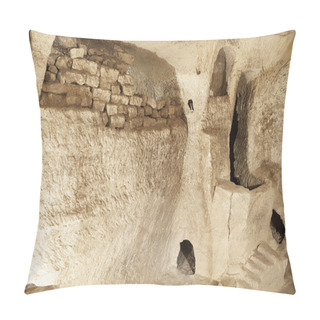 Personality  Caverns At Bet Guvrin Pillow Covers