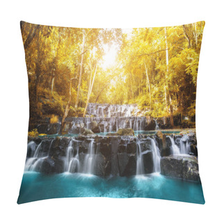 Personality  Sam Lan Waterfall Is Beautiful Waterfall In Tropical Forest, Sar Pillow Covers