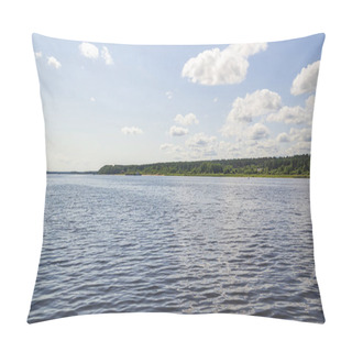 Personality  Summer Landscape Volga River, Myshkin City Pillow Covers