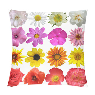 Personality  Set Of Colorful Seasonal Blooms  Pillow Covers