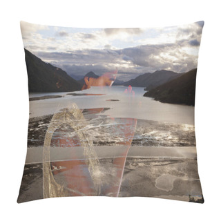 Personality  Young Lady At Peace Pillow Covers